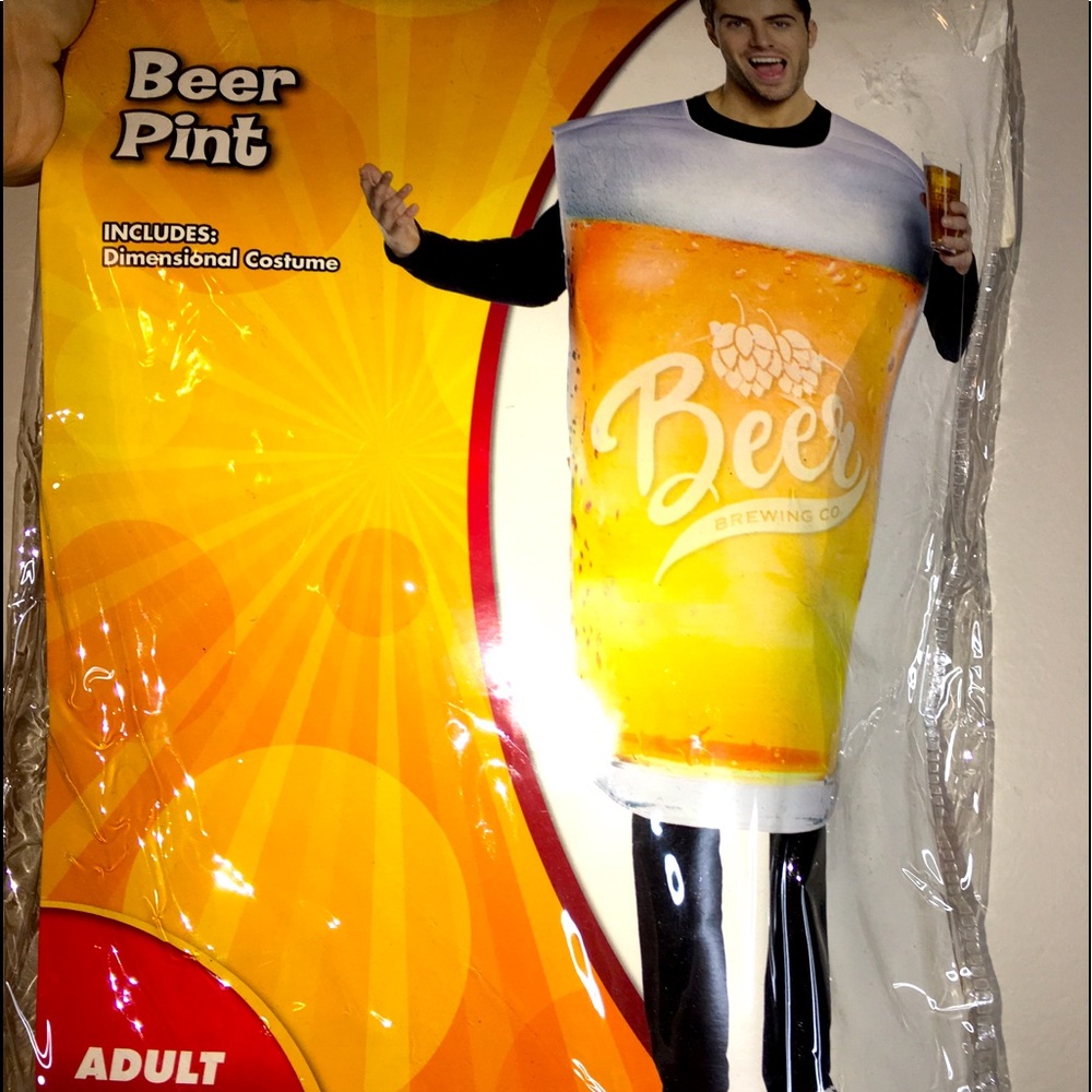 Beer costume size adult one size fits most